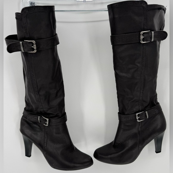 Tall Side Zip Heeled Boots - Picture 1 of 12